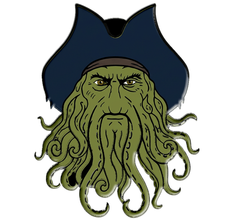 Davy Jones enamel pin